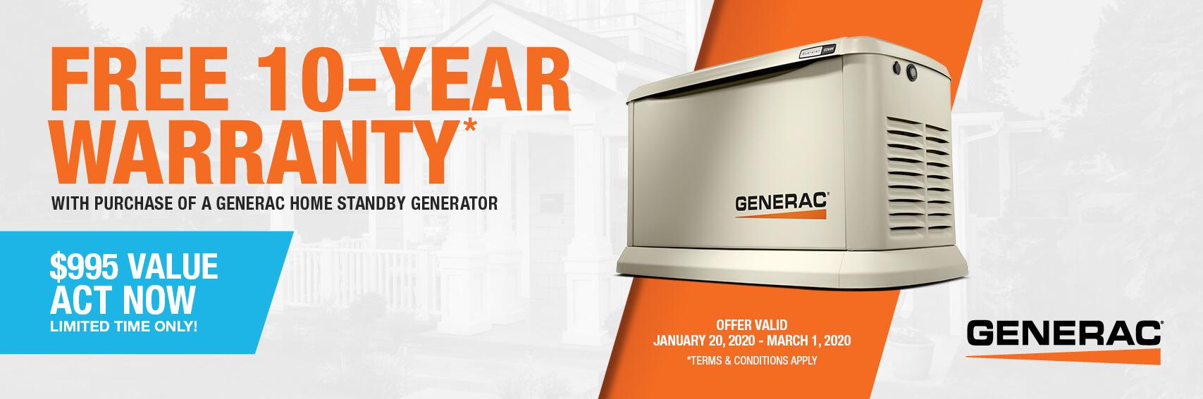 Homestandby Generator Deal | Warranty Offer | Generac Dealer | Culpeper, VA